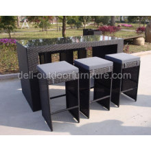 Outdoor Wicker High Dining Poly Rattan Bar Set